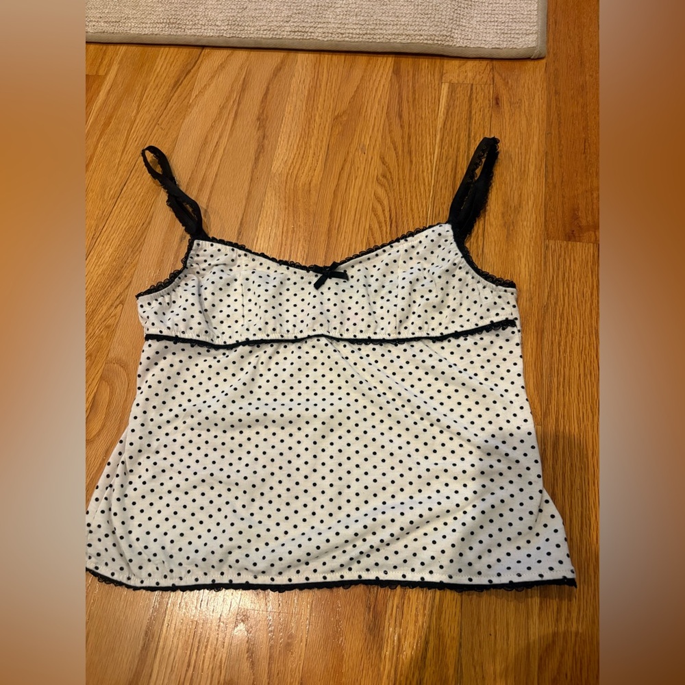 Edikted Black and White Polka Dot Camisole